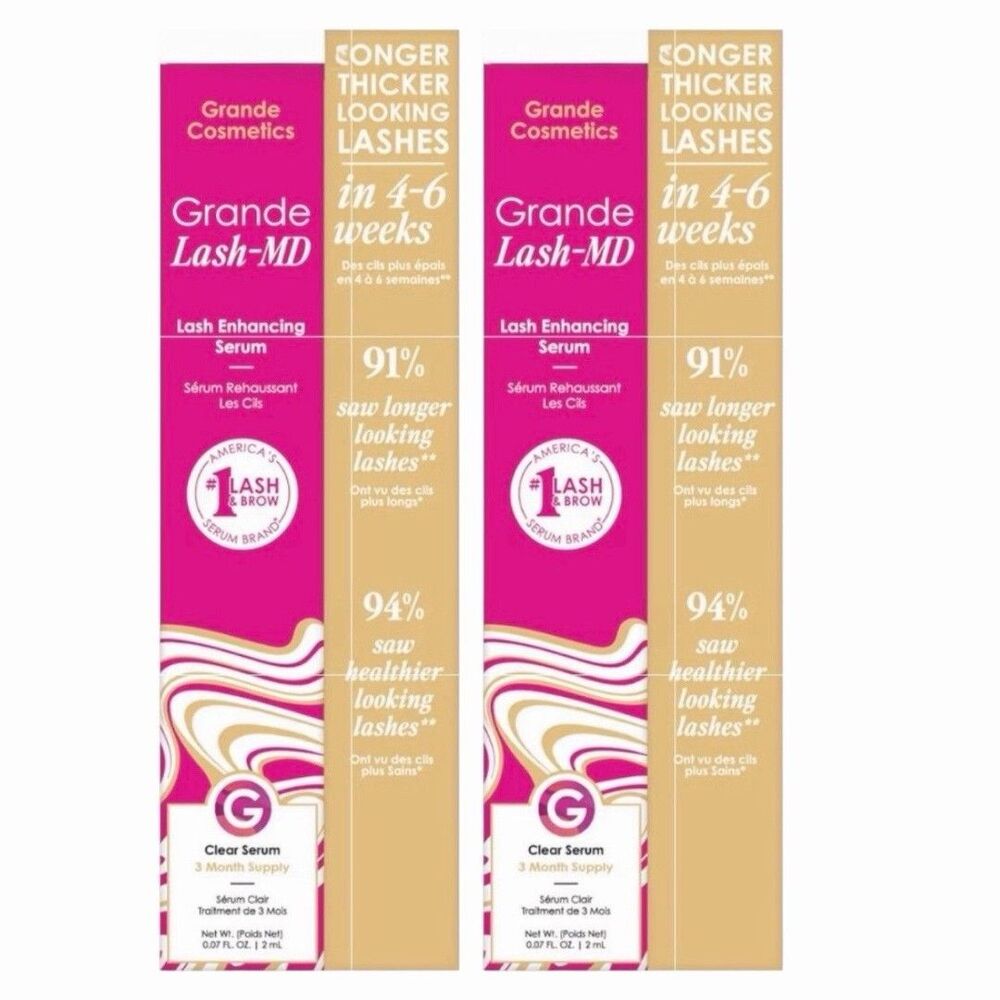 2X-Grande Lash-MD Lash Enhancing Serum CLEAR Jumbo 0.14fl oz 6 Month Supply EA! - Picture 1 of 8